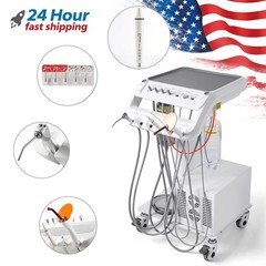 Portable Dental Mobile Delivery Unit with Air Compressor Curing Light Scaler