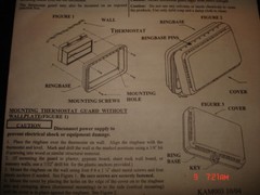 (3) Locking Thermostat Guards, Graingers #4E650A, 9-1/4″w x 6-1/2″ h x 3″ D, NIB