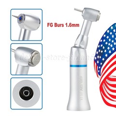 1-10* Dental Slow Low Speed Handpiece Push Button Contra Angle w/ FG 1.6MM Head