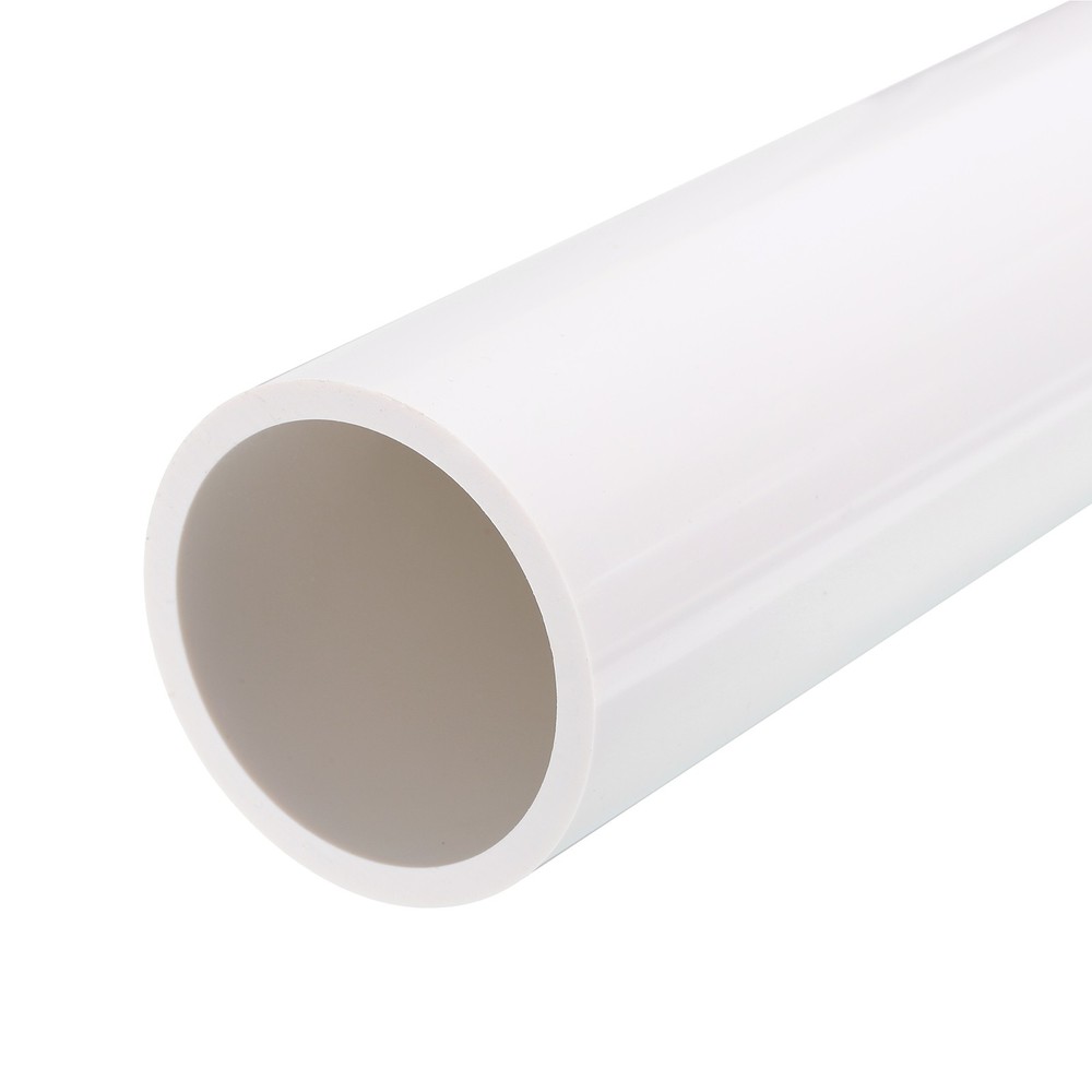 Rigid Round Pipe 63.8mm(2 1/2″) ID 75mm(3″) OD 350mm White High Impact