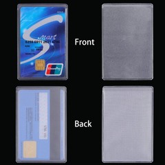 100 Pack Clear Card Holder Sleeves 9.3 x 6 cm/ 3.7 x 2.3 inch, Frosted