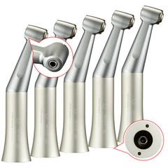 5*SANDENT NSK Style Dental Slow Speed Handpiece 1:1 Contra Angle Push Button zf1