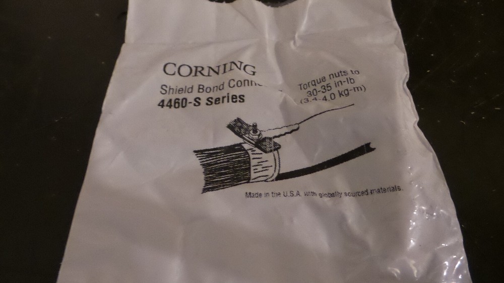 Corning 4460-s series Shield bond connector Lot of (10)