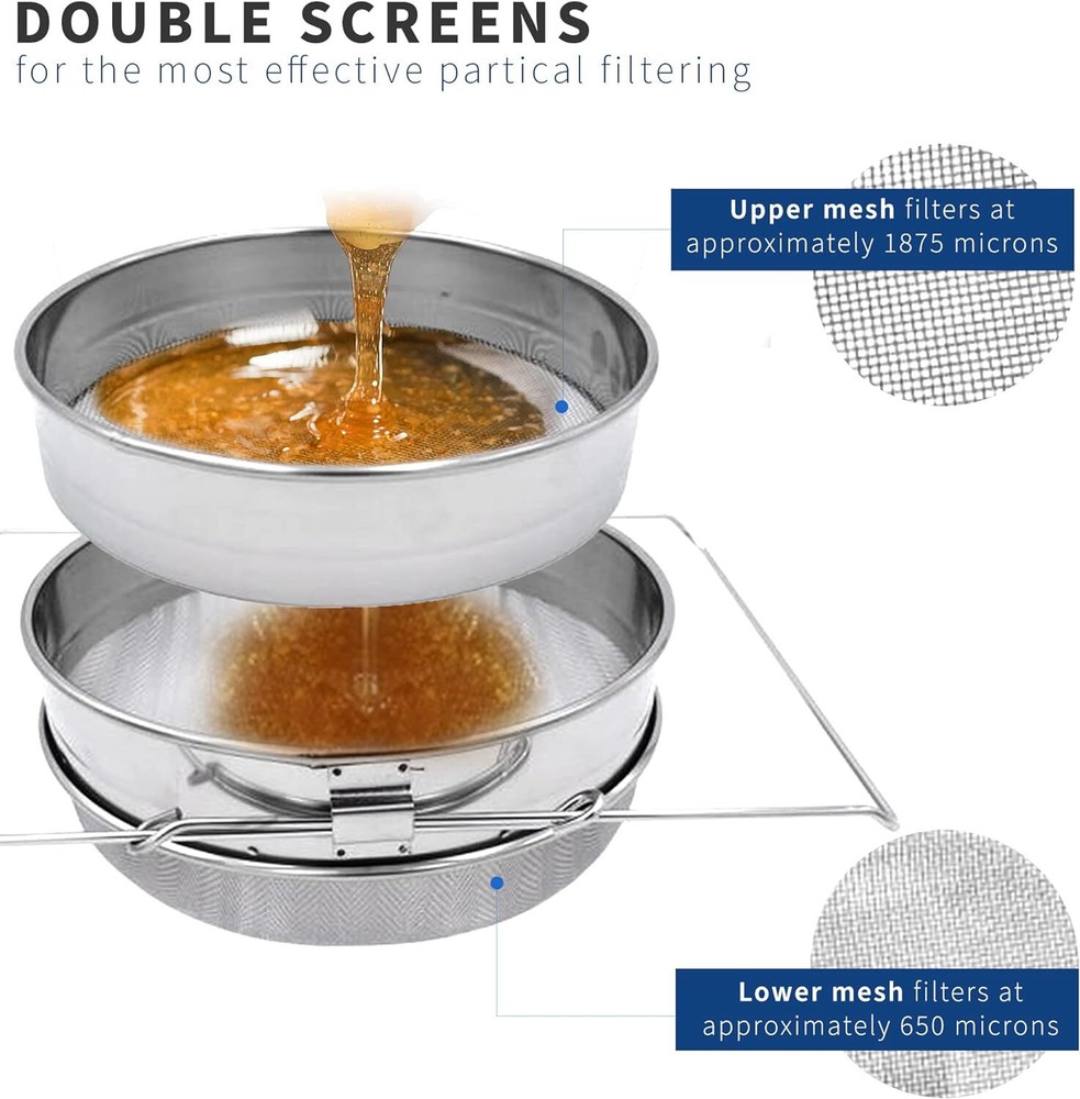 Honey Filter, 2pc – Honey Extractor Equipment Honey Bucket Strainer