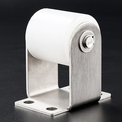 Perforated Bracket Guided Nylon Bearing Mobile Door Pulley Positioning Roller