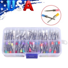 200-1000pcs Dental White&Color Nylon Latch Flat Polishing Polish Prophy Brush po