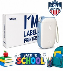 Portable Bluetooth Thermal Label Printer Wireless Sticker Maker Rechargeable