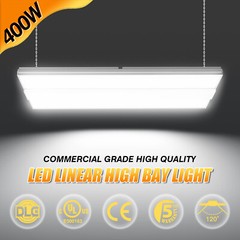 Commercial LED Linear High Bay Light 400W Industrial Warehouse Hanging Fixtures