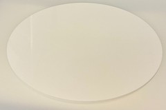 (10-Pack) Acrylic Plastic Circle Disc – 1/8″ Thick – Opaque White – 3″ Diameter