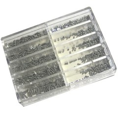 670 Pcs Stainless Steel Clock Watch Screws Set 10 Sizes 1.6 mm To 6.0 mm