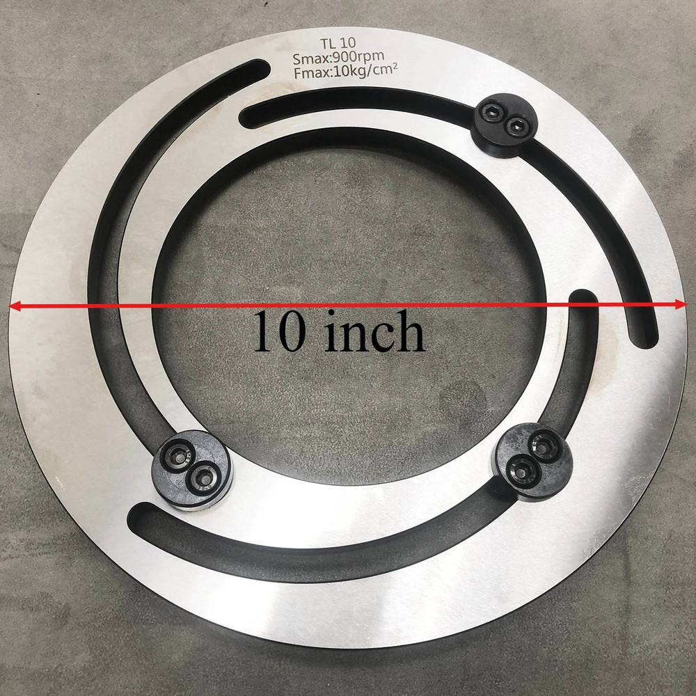 10 inches Lathe Hydraulic Chuck Claw Trimmer Jaw Boring Ring Adjustable Tool New