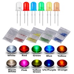 Diffused 5mm LED diode Red Green Blu white UV 2V 3V Bulb light-emitting diode