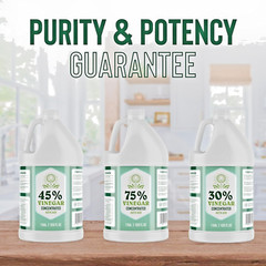 75% Vinegar – 1 Gallon – Concentrated Acetic Acid – Heavy Duty – USA Bulk