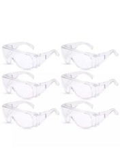 Qty.6 BISON LIFE Diamont Vented Over Glasses Safety Glasses Meets ANSI Z87.1 New