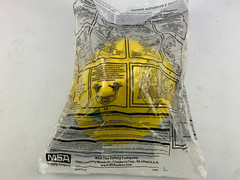 MSA V-Gard Slotted Full Brim Hard Hat w/ Fas-Trac III Suspension – Yellow