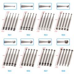 Dental Round Carbide Bur for Slow Speed Latch Type Handpiece RA 1# – 8# Burs VIP
