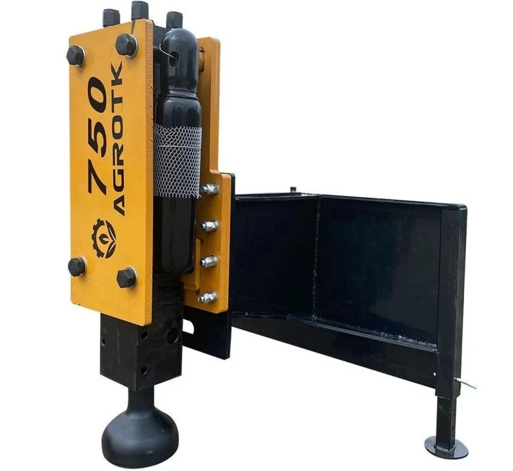 AGT 750 Ft/lb Skid Steer Hydraulic Breaker Post Driver Hammer Attachments