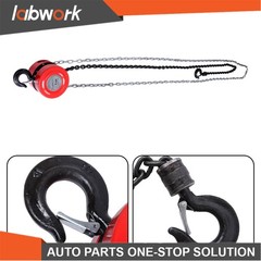 Labwork 2200lbs/1 Ton 8FT/2.4m Lift Manual Hoist G80 Chain w/ 2 Heavy Duty Hooks