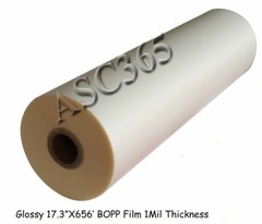 Techtongda Glossy Roll Laminating Film 17.3″X656′ for A2 Size Laminator 1 Mil