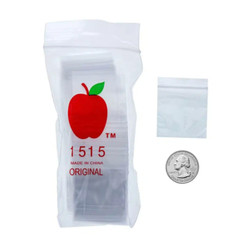 CLEAR DIME BAGS 1000pcs 1.5″ x 1.5″ PREMIUM 2.5 mil (100 packs x 10)