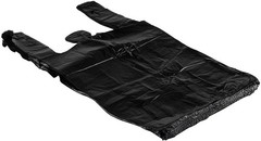 Grocery T Shirt Carryout Bags Plain White Retail Bags 21×6.5×11.5 0.51 mil