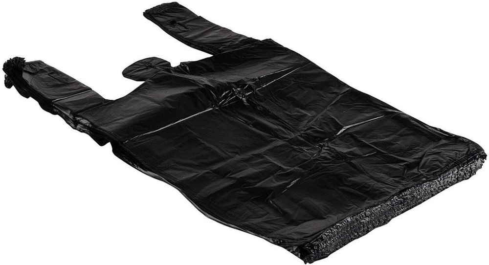 Plain T Shirt Bags 1/6 Large 21×6.5×11.5 Plastic Grocery Carryout 0.51 Mil