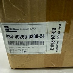 SOLA/ HEVI-DUTY 83-24-260-03 LINEAR POWER SUPPLY EGS 832426003, 47-63HZ 24VDC