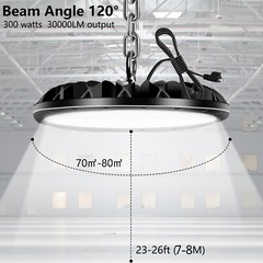 10 Pack 300W UFO LED High Bay Light Shop Industrial Commercial Factory Warehouse