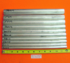 10 Pieces 6061 T6 ALUMINUM ROUND ROD ASSORTMENT 1/2″ To 1-1/4″ Lathe Stock #6.2