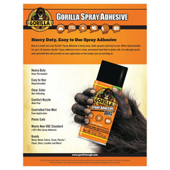 Heavy Duty Clear Spray Adhesive Repositionable Photo Safe Non-Yellowing 4oz New