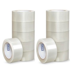 (12) ULINE S-423 2″ x 110yds 2mil PACKING / SHIPPING TAPE ROLLS TWELVE TOTAL