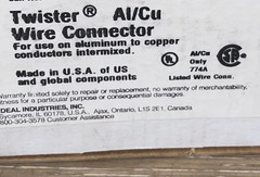 Ideal Twisters 100pcs Al/Cu Wire Connectors Aluminum to Copper – Purple
