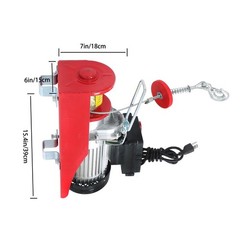 PA600 Electric Hoist 110V 1320Lbs Winch w/ 328ft Wireless Remote Control