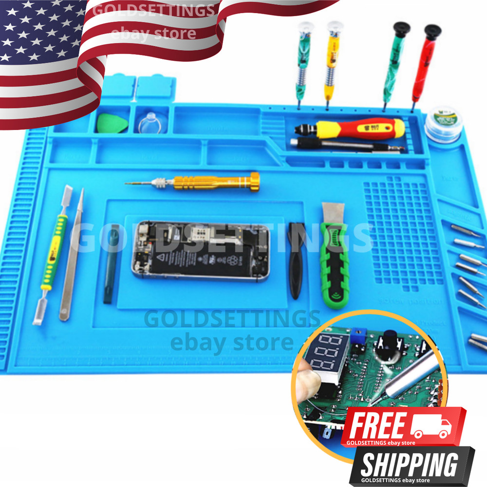ESD ANTI STATIC MAT MAGNETIC FOR ELECTRICAL REPAIR SOLDER OPENING TOOL KIT PAD