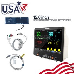 8/12″ Patient Monitor CCU ICU Vital Sign NIBP RESP PR ECG TEMP SPO2 For Hospital