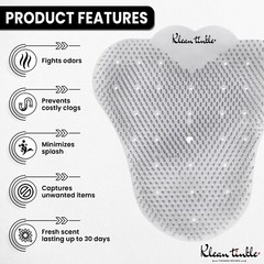 3 – 50 Scented Bathroom Urinal Screens Deodorizing Anti-Splash Fresheners Mats