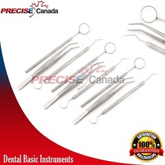 45 Basic Dental Instruments Set Tweezer Explorer Mirror plier German Grade