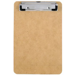 Saunders Hardboard Memo Size Clipboard (6″ x 9″) with Low Profile Clip
