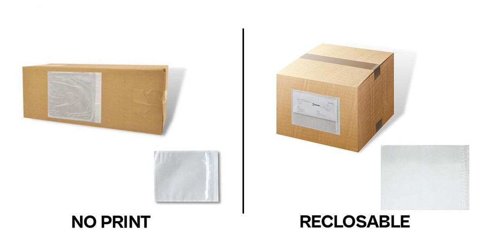 500-2000 Clear Face Self Adhesive Packing List Shipping Label Envelopes Pouches