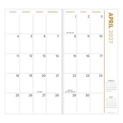 2027-2028 Beaches Small Monthly Pocket Planner