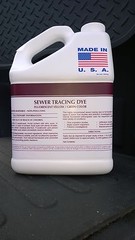 FLUORESCENT green / yellow SEWER TRACING DYE 2 gallons SUPER CONCENTRATED P.C.S.