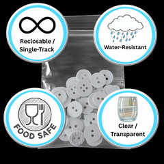 2 Mil Clear Reclosable Plastic Poly Bags 2″ x 9″ Top Seal Baggies 2000 Packs