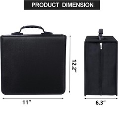 128/240/400/520 Disc CD/DVD Wallet Binder Book Sleeves Storage Bag Carrying Case