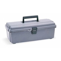 Flambeau 6744Wg Tool Box, Plastic, Gray, 14-1/2 In W X 7-1/2 In D X 5 In H