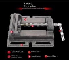 Heavy Duty Bench Vise Drill Support Woodworking Bench Vise 3 in./4 in./5 in/6 In