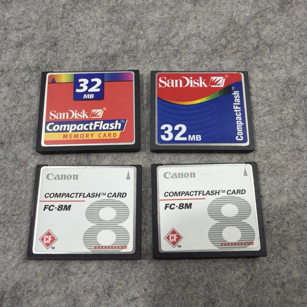 Compact Flash Memory Card Compact flash Lot 8mb 32mb