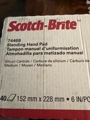 LOT (4) Scotch-Brite 7446B Pro Hand Pad 6 in. x 9 in.
