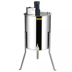 Electric Honey Extractor, 4/8 Frames Stainless Steel Spinner for Beekeeping, Hei