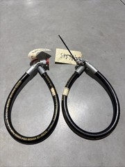 Parker 451TC-4 3000 PSI Hydraulic Hose 1/2″x30″ – 1″ Fittings – Pack of 2 NOS